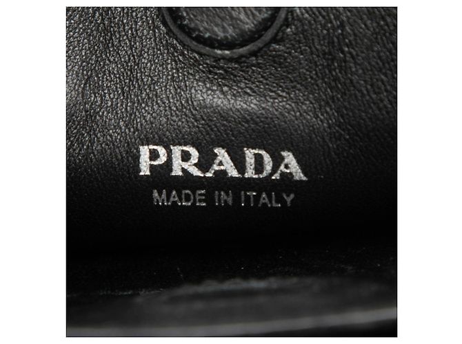 Prada Borsa Satchel Margit Small in vitello bianco - vista 5