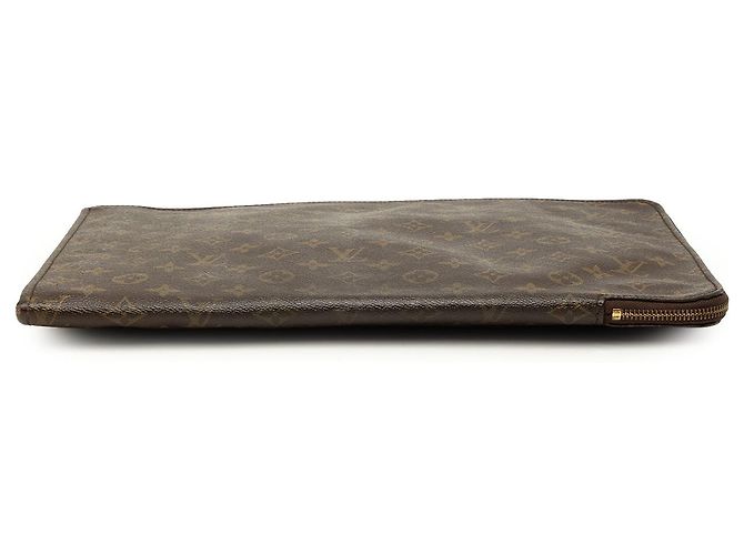 Louis Vuitton Brown Monogram Poche Documents Portfolio - vue 3