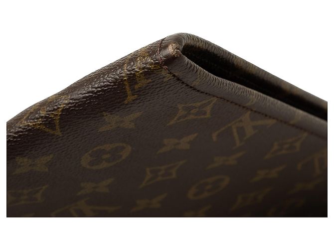 Louis Vuitton Brown Monogram Poche Documents Portfolio - vue 6