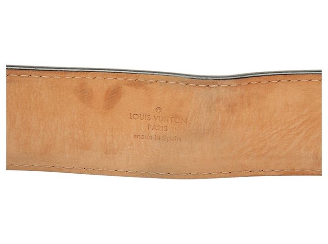 Louis Vuitton Travelling Requisites Gürtel aus schwarzem Leder - Ansicht 4