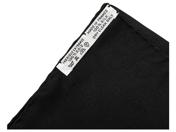 Foulard di seta Hermès Black Orgauphone et Autres Mecaniques 90 - vista 3