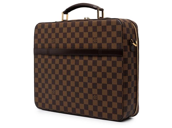 Louis Vuitton Brown Damier Ebene Porte Ordinateur Sabana - vista 2