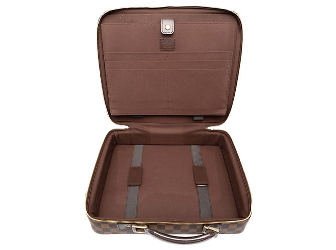 Louis Vuitton Brown Damier Ebene Porte Ordinateur Sabana - vista 4