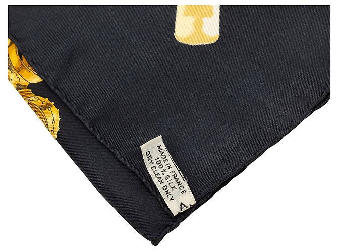 Hermès Black La Marine a Rames Seidentuch 90 - Ansicht 3