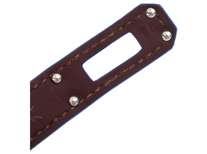 Bracciale Hermès Kelly Double Tour in Swift Marrone - vista 5