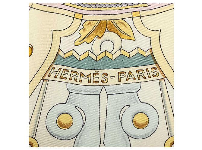 Pañuelo de seda Hermès Pink L Air Marin 90 - vista 5