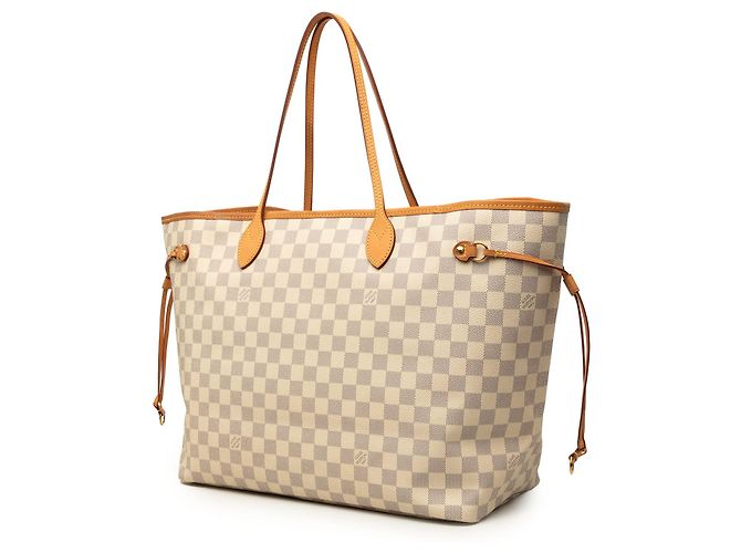 Louis Vuitton White Damier Azur Neverfull GM - vista 2