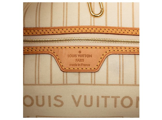 Louis Vuitton White Damier Azur Neverfull GM - vista 5