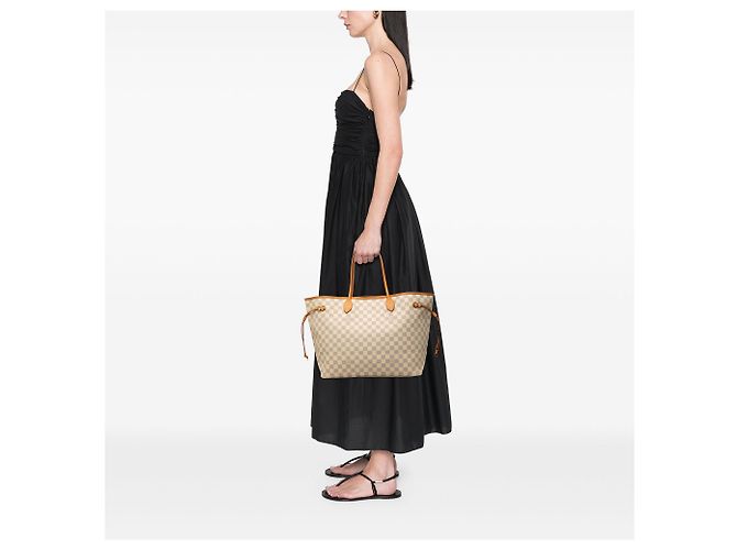 Louis Vuitton White Damier Azur Neverfull GM - vista 6