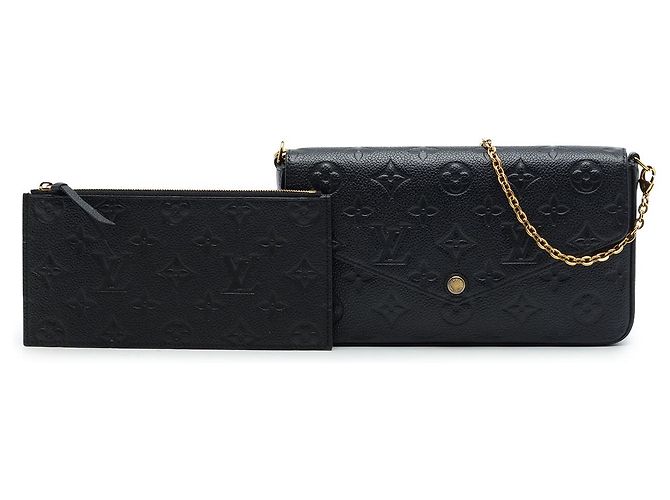 Pochette Félicie Louis Vuitton Black Monogram Empreinte Pochette Felicie - vista 7