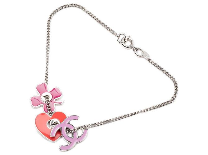Chanel Silver CC Messing Email Icon Charm Armband - Ansicht 2