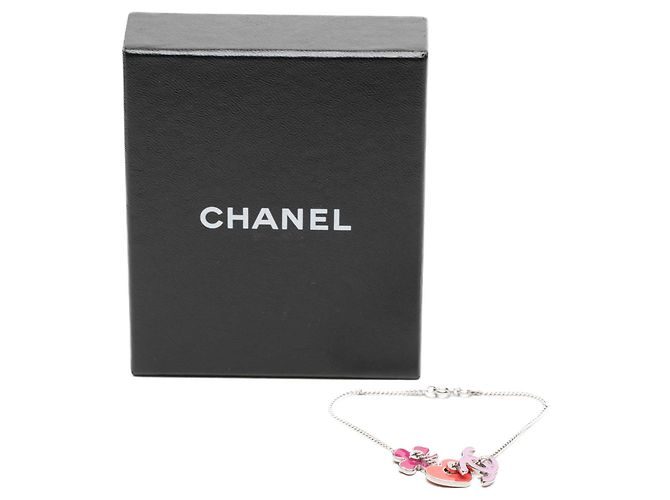 Chanel Silver CC Messing Email Icon Charm Armband - Ansicht 6