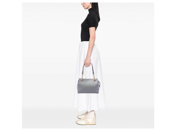 Gucci Guccissima Soft Shoulder Bag Grau Medium - Ansicht 6