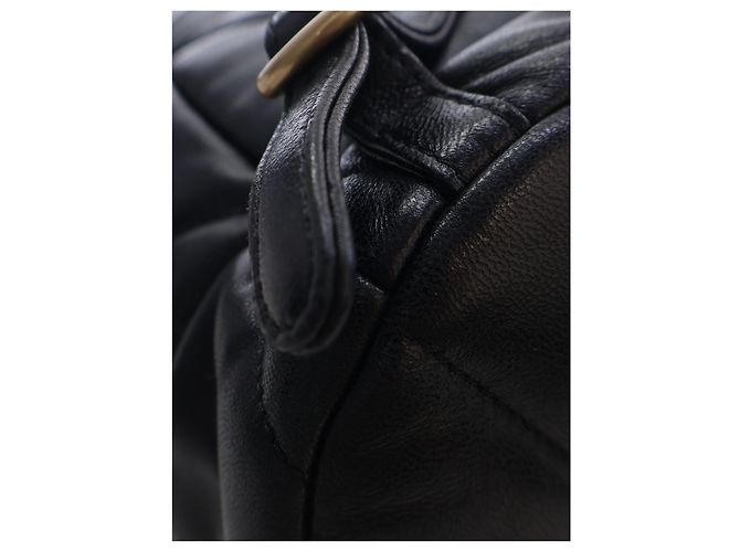 Mochila Chanel 19 em pele de cordeiro acolchoada preta - vista 8