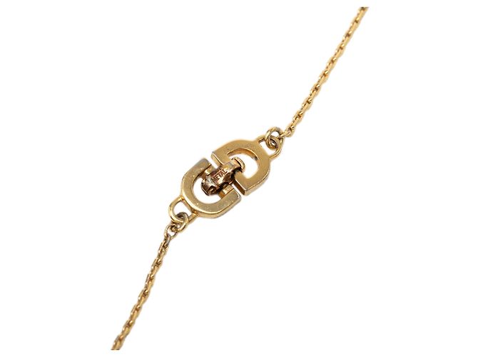 Dior Gold vergoldete Halskette mit CD-Logo - Ansicht 4