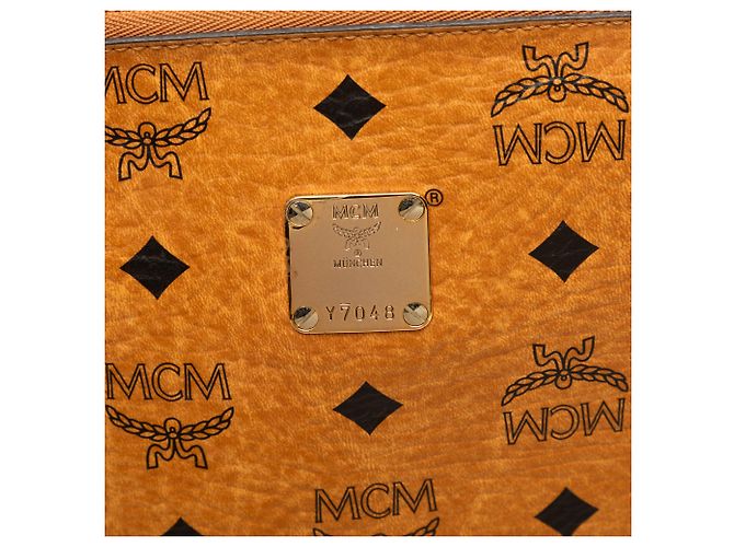 Borsa a tracolla MCM Brown Visetos Coated Canvas - vista 5