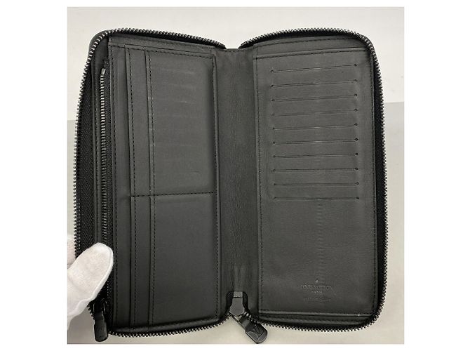 Portafoglio Zippy Louis Vuitton Monogram Shadow - vista 3