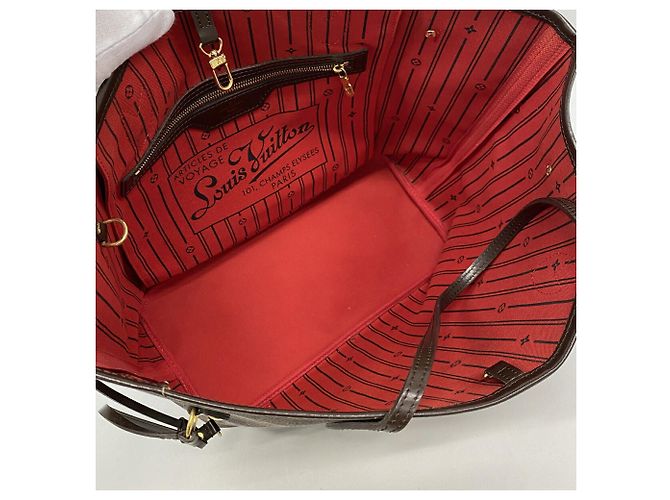 Sac Cabas Louis Vuitton Damier Neverfull MM - vue 4