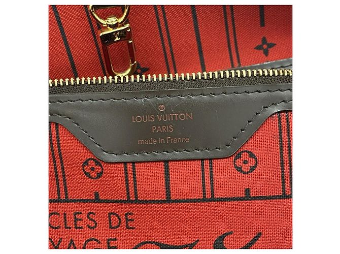 Sac Cabas Louis Vuitton Damier Neverfull MM - vue 5
