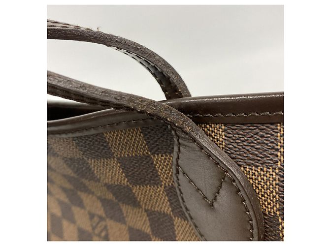 Sac Cabas Louis Vuitton Damier Neverfull MM - vue 9