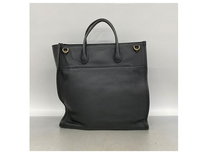 Sac cabas Gucci en cuir noir - vue 10