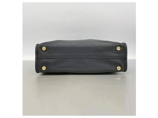 Sac cabas Gucci en cuir noir - vue 3