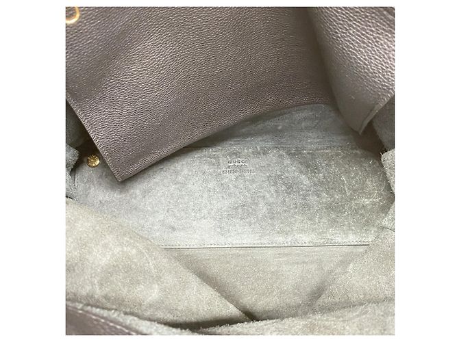 Sac cabas Gucci en cuir noir - vue 4