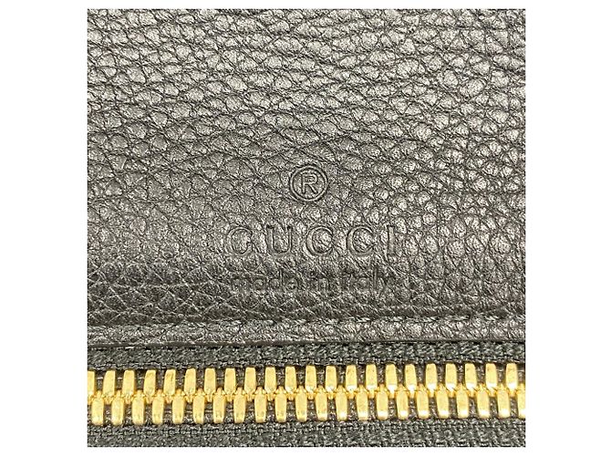 Sac cabas Gucci en cuir noir - vue 5