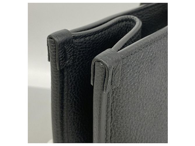 Sac cabas Gucci en cuir noir - vue 6