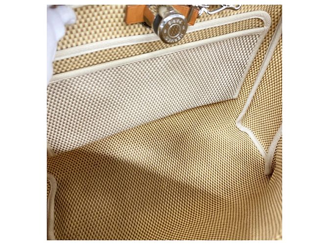 Hermès Borsa Hermes Herbag PM Toile GM Natural - vista 4