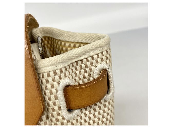 Hermès Borsa Hermes Herbag PM Toile GM Natural - vista 7