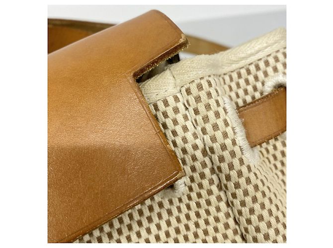 Hermès Borsa Hermes Herbag PM Toile GM Natural - vista 8