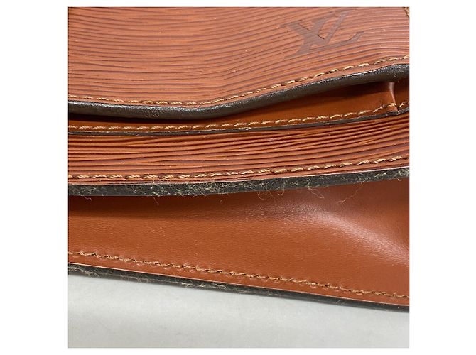 Borsa Louis Vuitton Epi Monceau in Kenyan Brown - vista 7
