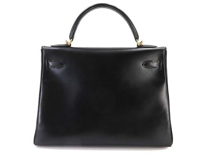Hermès Hermes Kelly 32 Handbag in Black Box Calf Leather - view 3