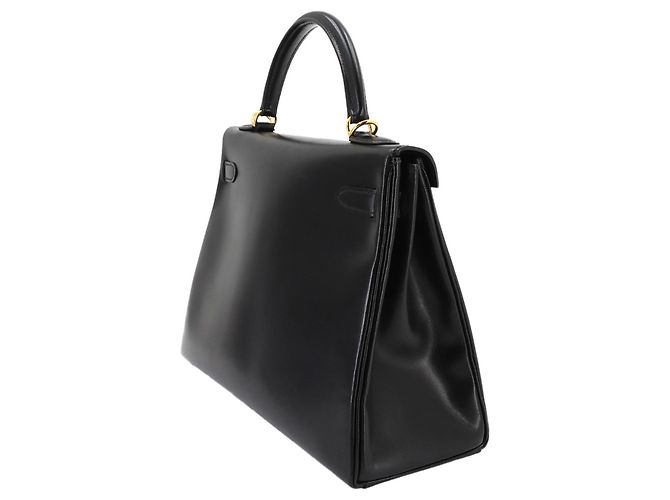 Hermès Hermes Kelly 32 Handbag in Black Box Calf Leather - view 4