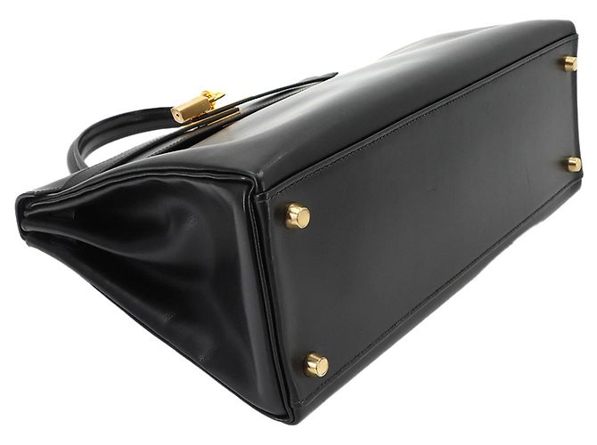Hermès Hermes Kelly 32 Handbag in Black Box Calf Leather - view 5