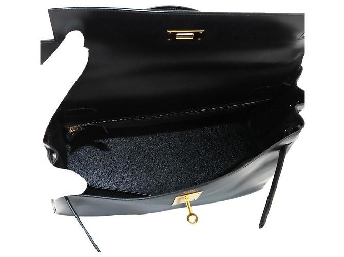 Hermès Hermes Kelly 32 Handbag in Black Box Calf Leather - view 7
