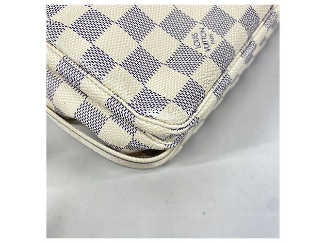 Borsa a tracolla Louis Vuitton Damier Azur Naviglio - vista 6