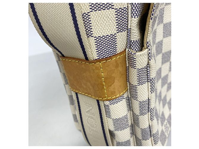 Borsa a tracolla Louis Vuitton Damier Azur Naviglio - vista 8