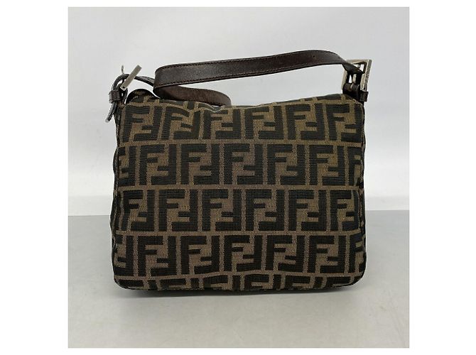 Borsa a secchiello a tracolla Fendi Zucca Mamma - vista 11