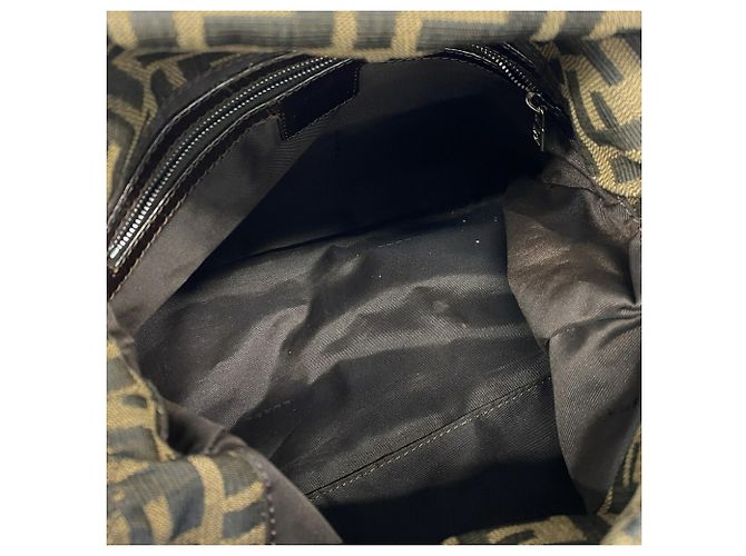 Borsa a secchiello a tracolla Fendi Zucca Mamma - vista 4