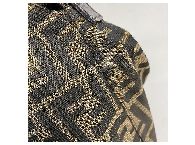 Borsa a secchiello a tracolla Fendi Zucca Mamma - vista 6
