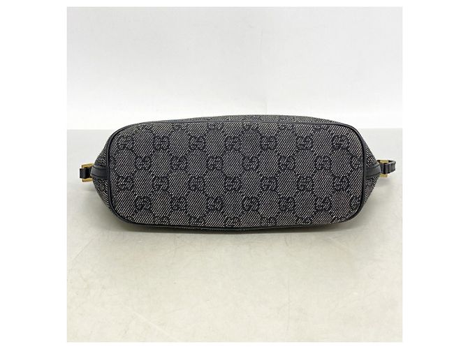 Borsa a tracolla Gucci in denim nero - vista 3