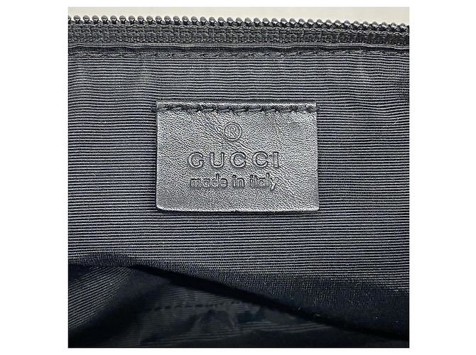 Borsa a tracolla Gucci in denim nero - vista 5