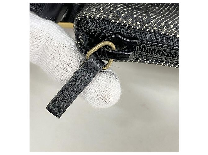 Borsa a tracolla Gucci in denim nero - vista 7