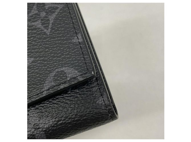 Portafoglio Tri-fold Louis Vuitton Monogram Eclipse - vista 7