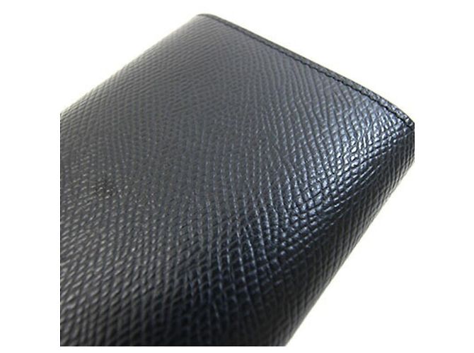Céline Carteira Trifold Celine em couro preto - vista 4