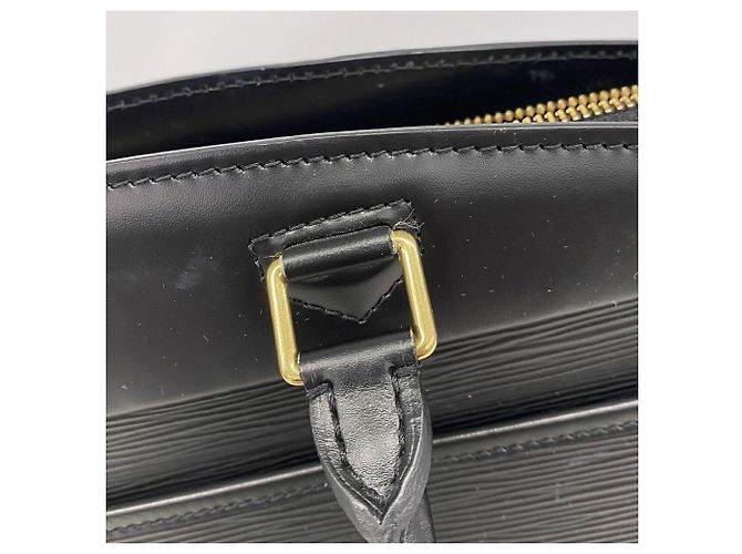 Sac à main Louis Vuitton Epi Rivier M48182 Noir - vue 7