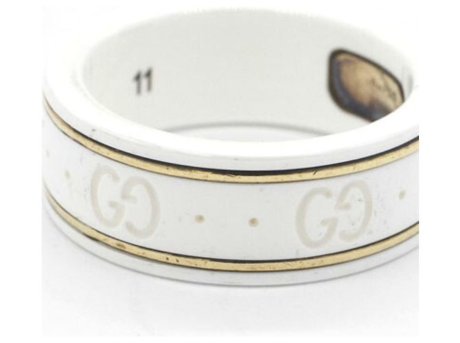Anello Gucci Icon Band in oro giallo 18K - vista 2