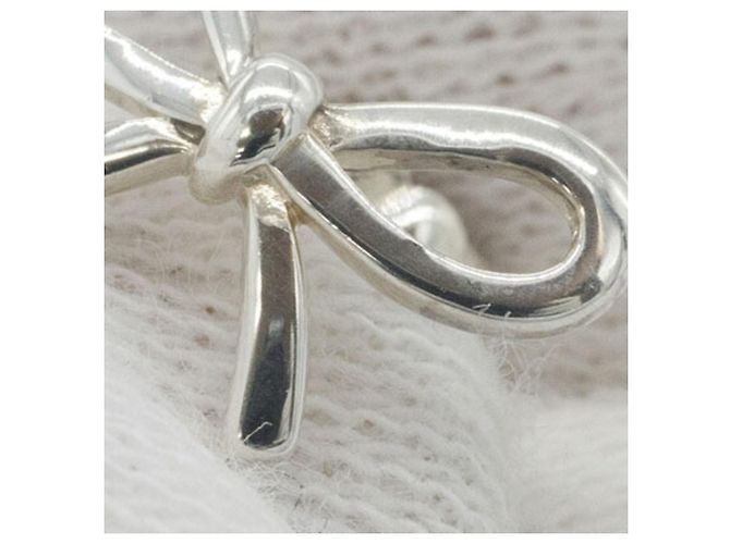 Autre Marque Orecchini a lobo Tiffany & Co. in argento sterling a nastro - vista 5
